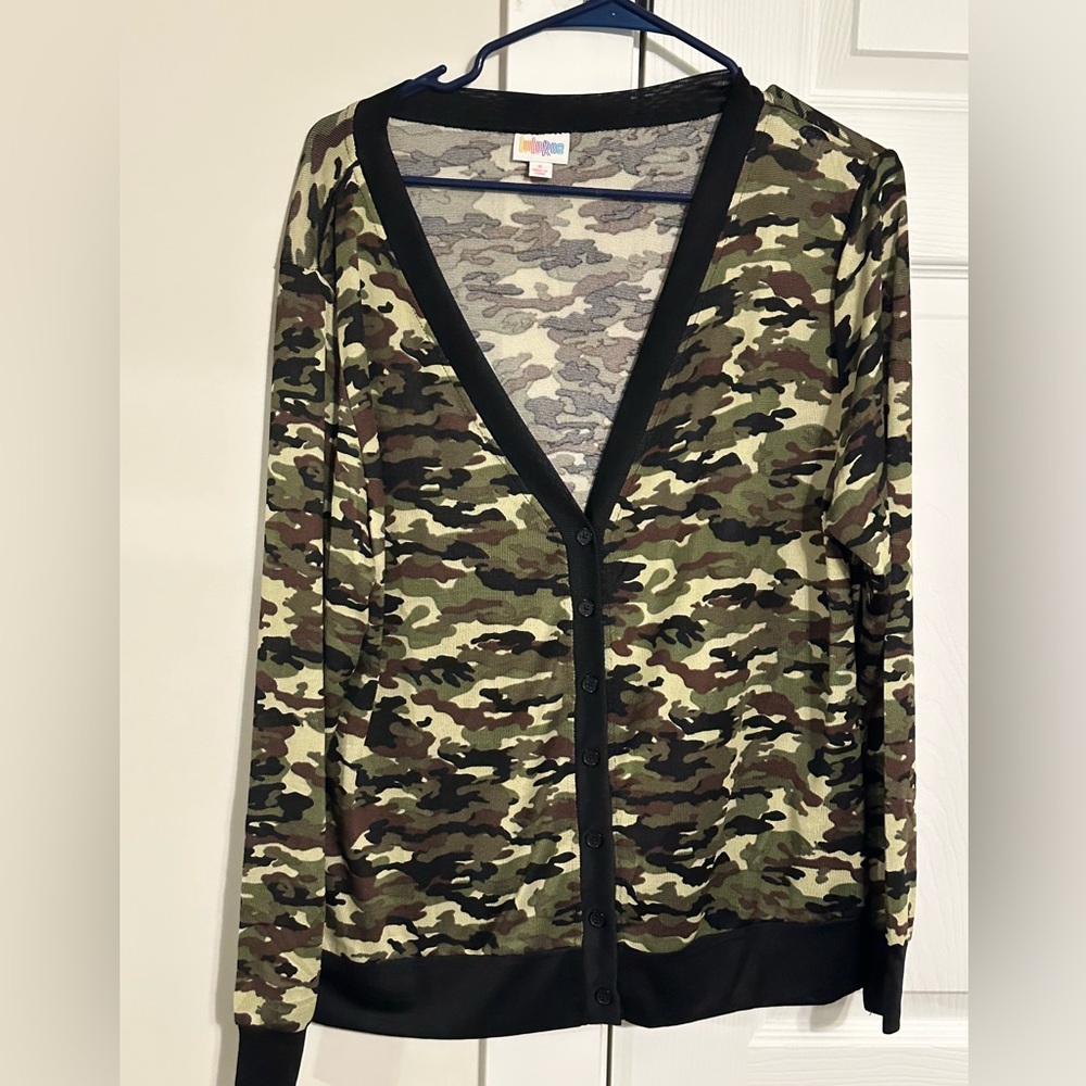 Lularoe Cheryl Cardigan. Camo!!! Nwot
